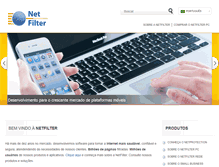 Tablet Screenshot of netfilter.com.br